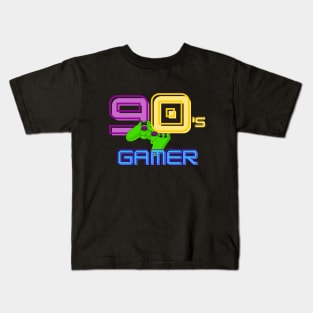 90's Gamer Vintage Design Kids T-Shirt